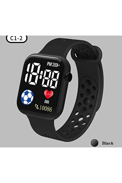 YIKAZE LED dijital saat çocuk su geçirmez spor saatler  silikon dijital saat ...