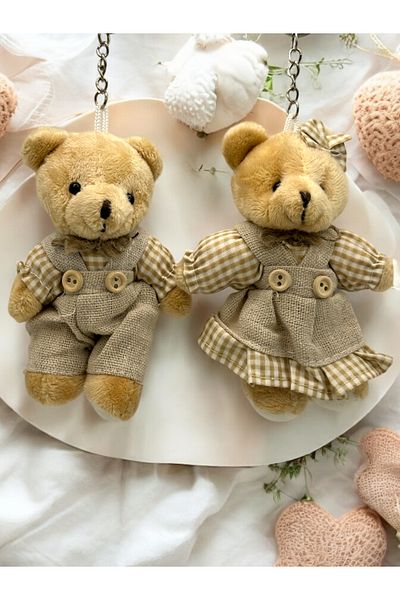 ADA LİFE GÜMÜŞ Double (Lovered) Plush Bear