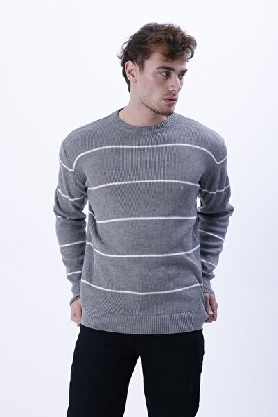F&K 92700 Сезонний смугастий трикотажний светр