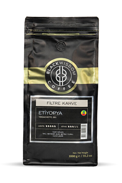 Black Wisdom إثيوبيا - قهوة Yirgacheffe Gr1 المفلترة 1000 جرام