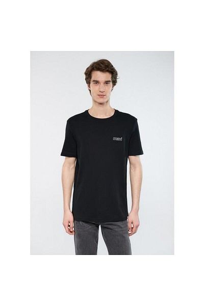 Mavi Men's Logo Printed Black Basic T-Shirt0610360-900
