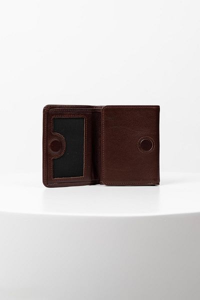 BAYDERİ Olis Men's Genuine Leather Rfid Protected Magnet Closure Card Holder Wallet