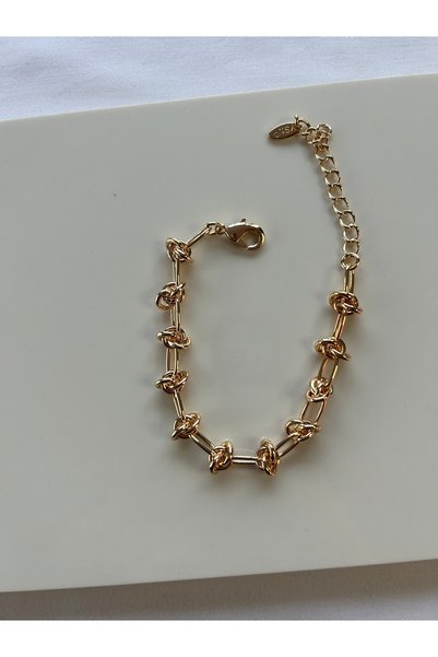 SMCHOME Steel Gold Knot Anti-Tarnish Bracelet