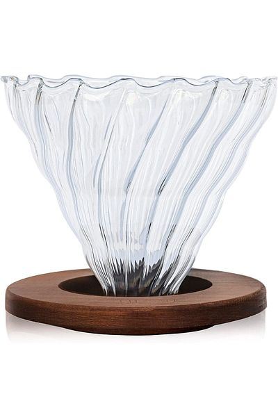 MIBRU Coffee dripper glass and wood v60 v02