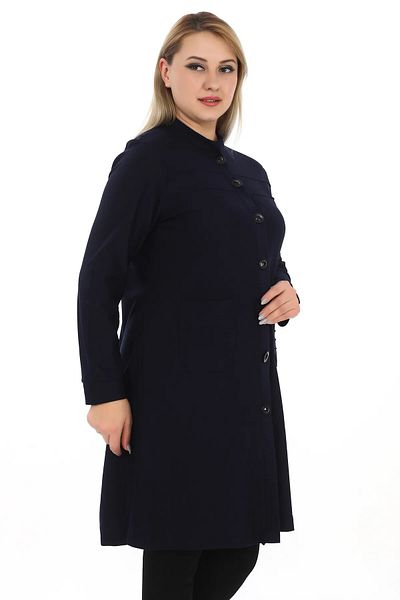 AfifeCOLLECTİON Cardigan pentru mama cu închidere cu nasturi Cardigan lung și elegant pentru femei