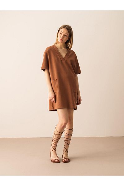 Xint Women's Mink Oversize Cotton Dress