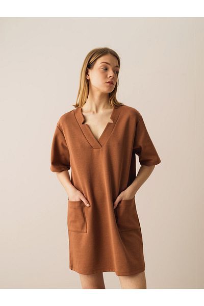 Xint Women's Mink Oversize Cotton Dress