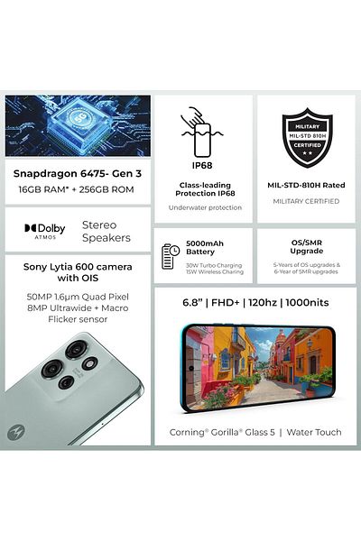 Motorola G75 5G (8+256) جيجا بايت أخضر نضر