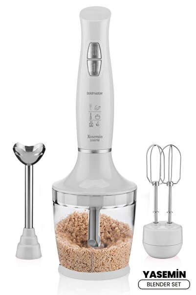 GOLDMASTER Yasemin Blender Set (Gm 7240) Beyaz