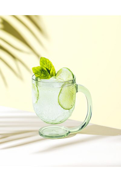 Madame Coco Domme 2-Pack Plastic Mug - Green - 385 ml
