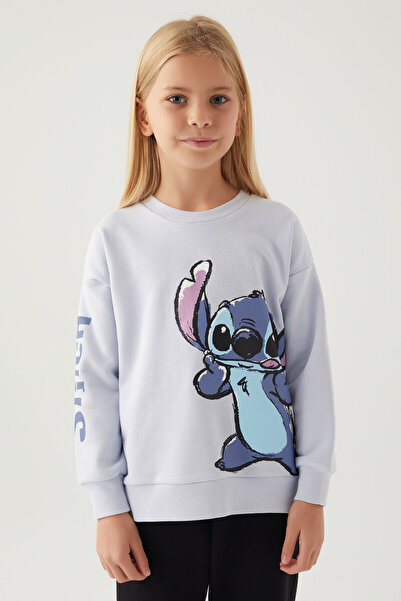 Stitch Girl's Blue Sweatshirt