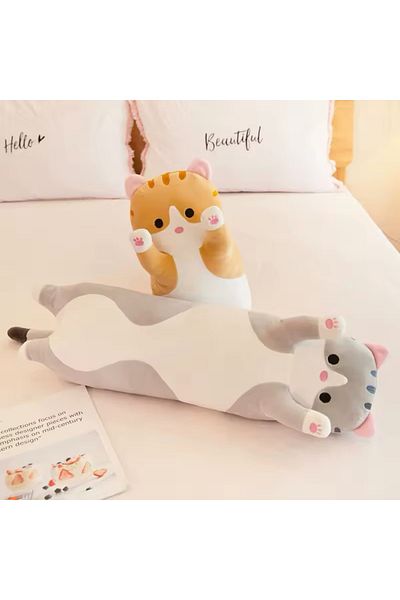 Kawai Cute Cat Motif 70cm Long Peluche Pillow