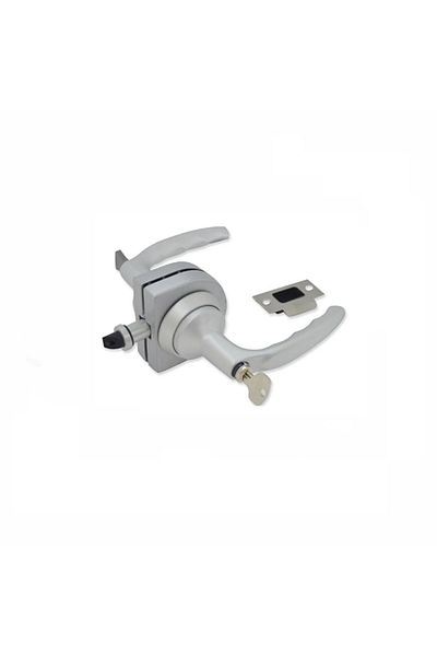 Wold Framed Glass Door Handle, Glass Door Lock, Office Door Handle