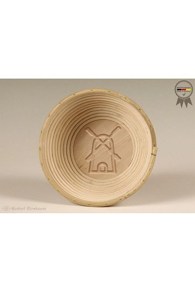 Herbert Birnbaum 19 CM Bamboo Mill Patterned Round Ferment Basket