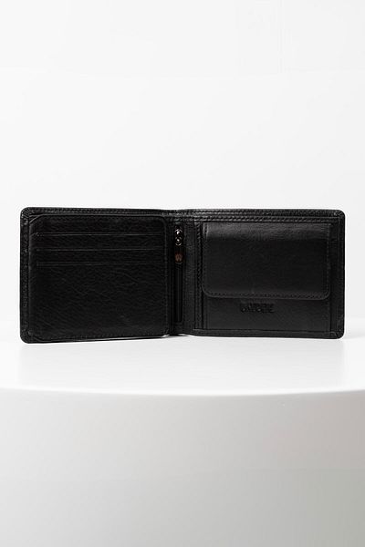 BAYDERİ Alowe Genuine Leather Men's Wallet with Convenient Coin Chamber