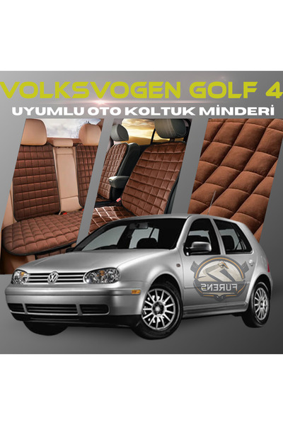 SHOOPLAA Volksvogen Golf 4 Kahverengi Renk Tay Tüyü Cepli & Terletmez Sırtlı ...