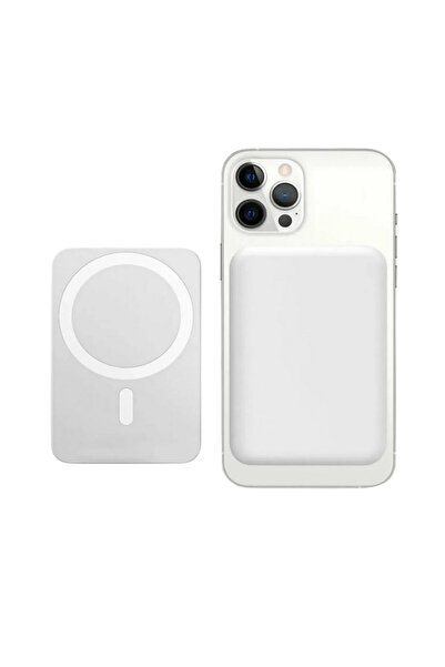 XINMENG Magsafe 5000 mah Powerbank Kablosuz Şarj Cihazı Iphone Uyumlu Wireles...