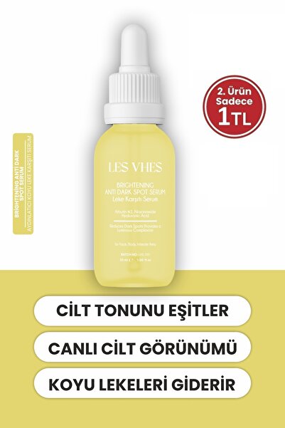 LES VHES Leke Karşıtı ve Cilt Tonu Eşitleyen Cilt Serumu, Glutatyon & Niacina...