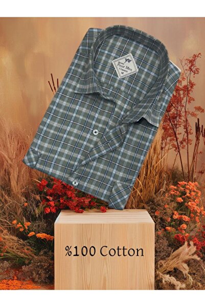 EREN STYLE Зимова бавовняна сорочка з капюшоном, двома кишенями та довгими ру...