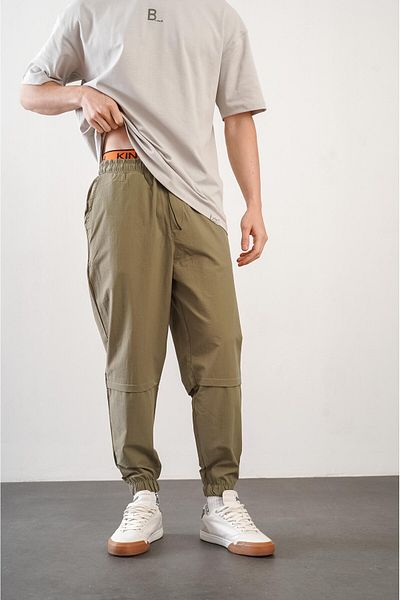 Butik TREND BIZ Ανδρικό παντελόνι Jogger με κανονική εφαρμογή με ελαστική μέση και πόδι