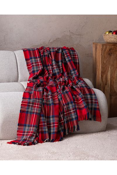 Madame Coco Nuée Sofa Shawl - Red