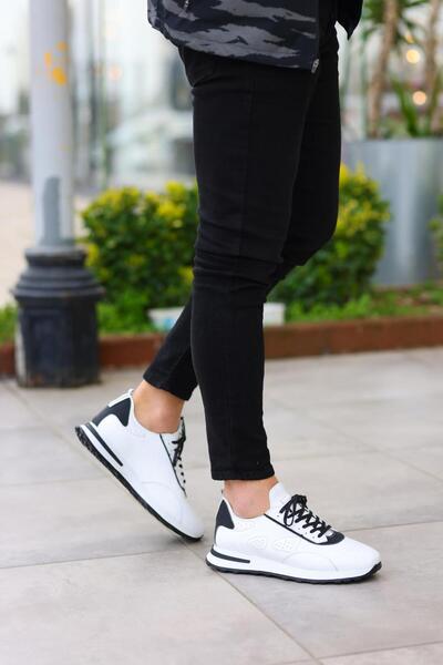 Serhat Özköroğlu Pantofi sport albi pentru bărbați