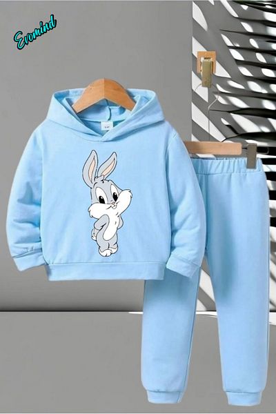 Evomind Σετ φόρμας KIDS με στάμπα με κουκούλα