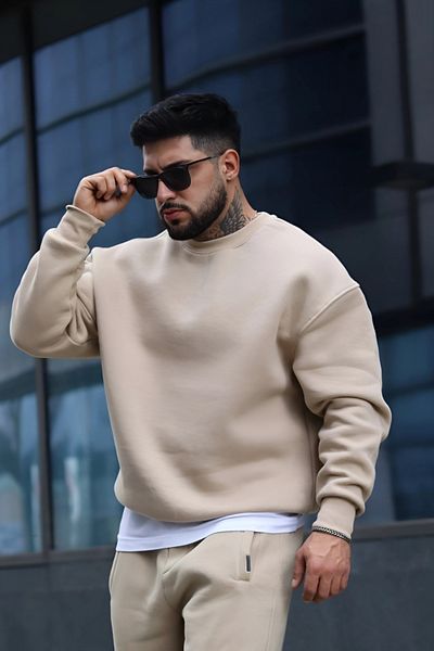 BayBayan Ανδρικό φούτερ Crew Neck Premium Casual Seasonal