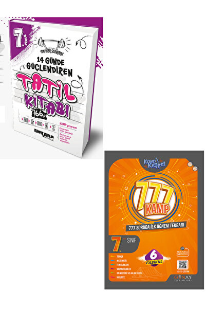 Efsane Yayınları 7.Sınıf Günay İLK Dönem 777 Soruda Kamp Kitapı + 7.Sınıf Ank...