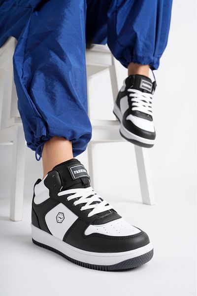 Moda Kadıköy ΑΘΛΗΤΙΚΑ ΠΑΠΟΥΤΣΙΑ UNISEX SNEAKER ΛΕΥΚΟ ΜΑΥΡΟ