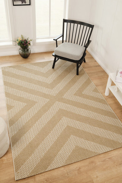 venucci home & living Larin Modern Sisal Jüt Toz Vermez Balkon Bahçe Mutfak K...