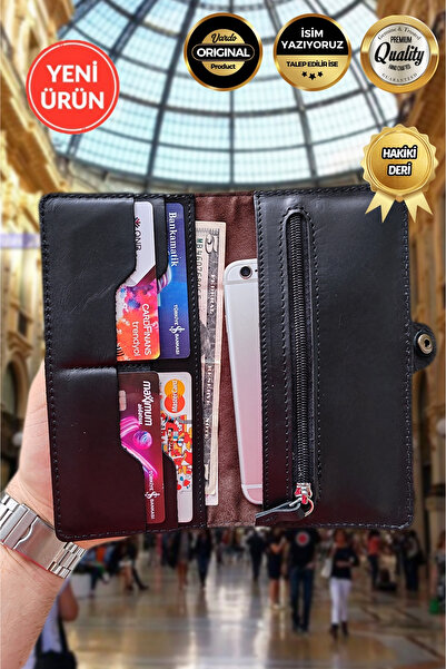 Vardo [ Isim Yazılabilir ] Astrid American Leather Telefon, Kağıt Ve Bozuk Pa...