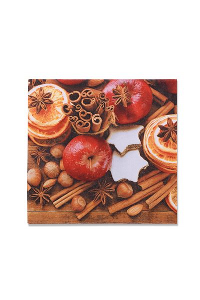 alouette New Year's Cinnamon Napkin Apple - 20Pcs