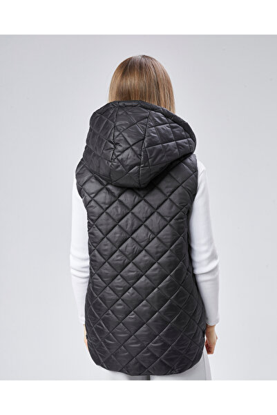 sehatex Короткий утеплений жилет з капюшоном MDH9909