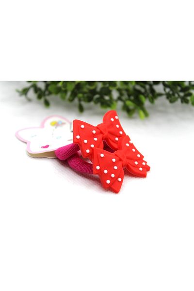 Tezcan Aksesuar Pack of 2 Bow Model Towels - Rubber Buckle