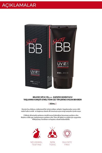 FOODAHOLIC Skinfit BB Cream 41SPF - PA Sunscreen, UVA/UVB Protection Concealer