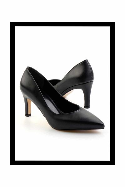 Bambi Pantofi cu toc clasici de damă negri K01188140009