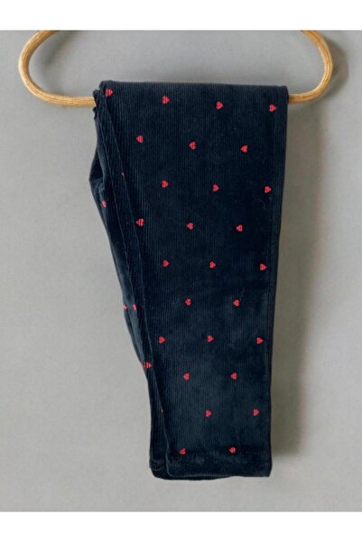 BOBSİ CO Kız Çocuk Kadife Fitilli Tayt