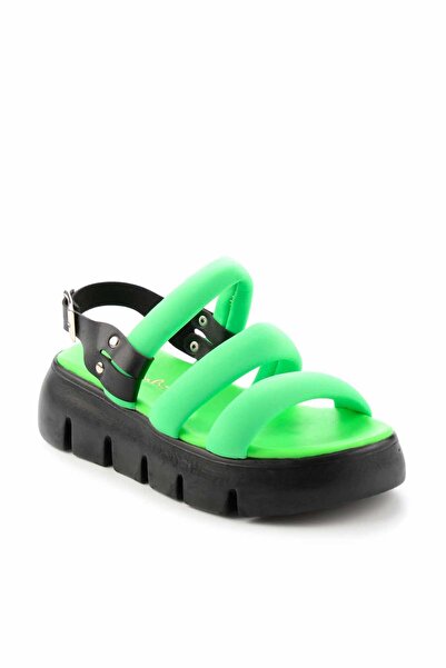 Bambi Zelené dámské sandály Anorak K05666030185
