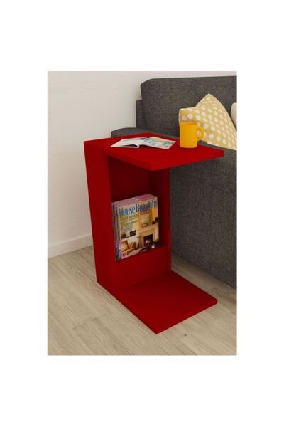Moonlife Damla Yan Sehpa Kırmızı