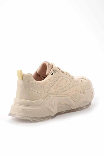 Bambi Ekru Kadın Sneaker K01406273309