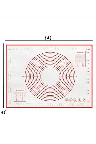 YASİMA 30x40 Dough Rolling Mat - Bakable and Washable Silicone Baking Mat