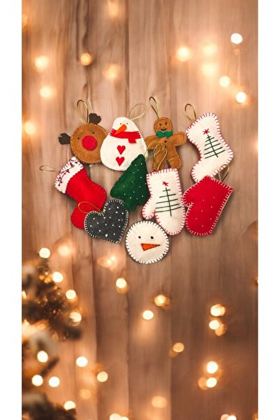 SalMall زخرفة عيد الميلاد اللباد