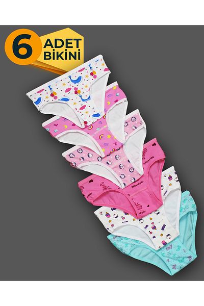 BEYAZTOPTAN Pachet de 6 BUMBAC BIKINI FETE