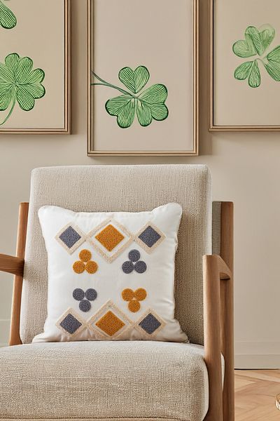 Rebeka Home Collection Μαξιλάρι τριφυλλιού