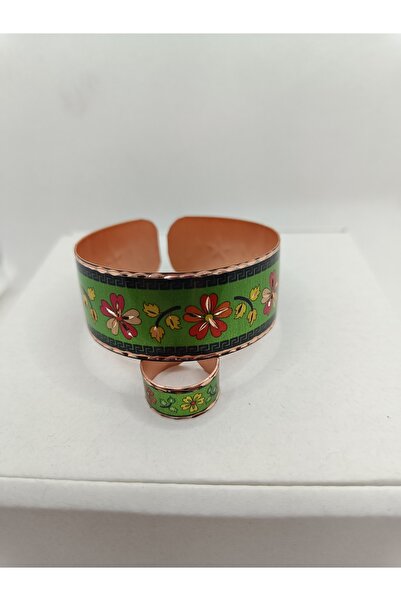 duruaccessories Bakır Bilezik Saf Bakır Usta İşi El Yapımı Şık Tasarım Çiçek ...