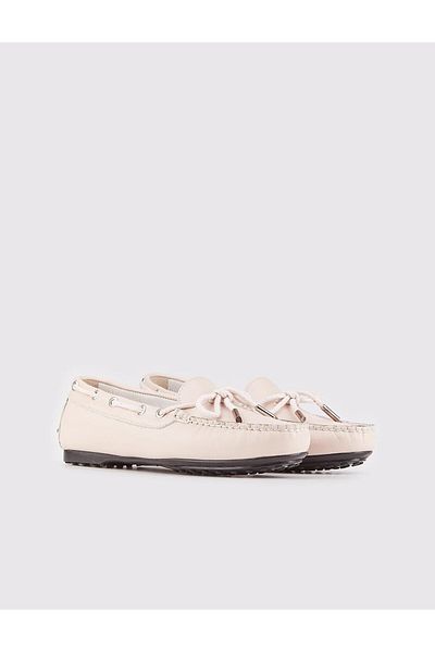 Cabani Genuine Leather Pink Women's Loafer