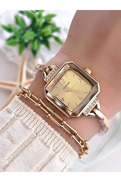 Coliseum Özel Tasarım Vintage Seri Kadın Kol Saati+ Bileklik Hediyeli CL8458.M3