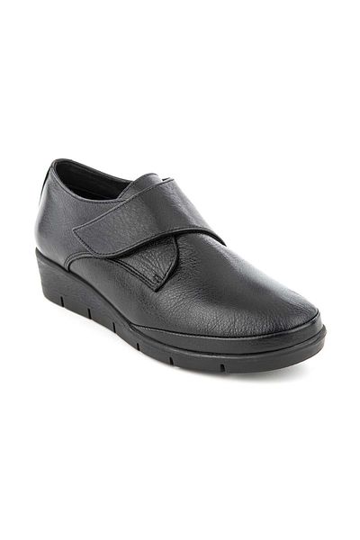 Muya Pantofi de damă din piele naturală Olye cu talpă anatomică în 6 puncte, negru