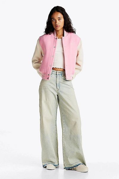Tommy Hilfiger Tjw Wool Varsity Jacket - Extended Size